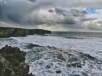 Scenic view of sea against sky