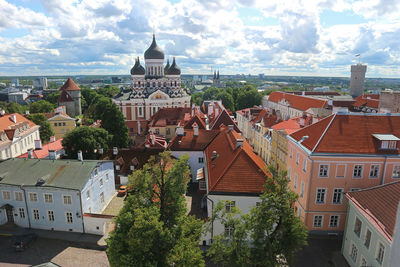 Panoramic view of tallinn old town