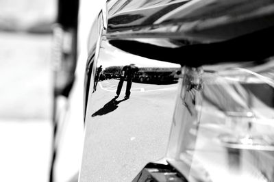 Close-up of car against sky