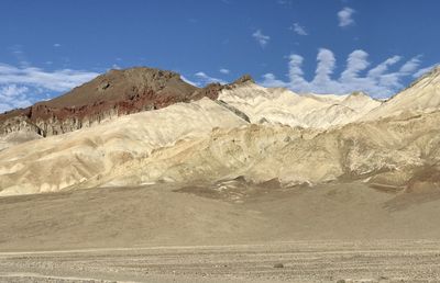 Scenic view of desert against sky