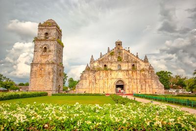 Unesco heritage church of paoay, ilocos norte, philippines