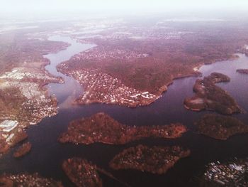 Aerial view of sea