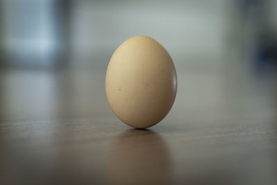 Close-up of lemon on table