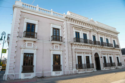 Low angle view of building against sky