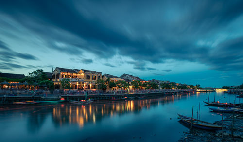 Night view of hoi an, vietnam