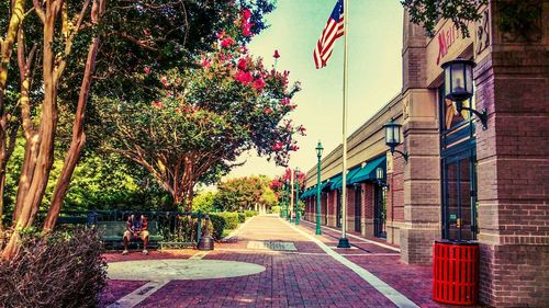 Walkway along buildings