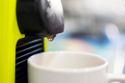 Close-up of coffee cup