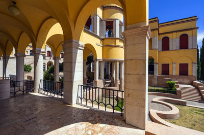 Entrance of historic building