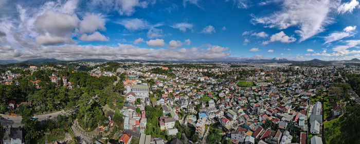 Landscape in the city of da lat city, vietnam is a popular tourist destination.