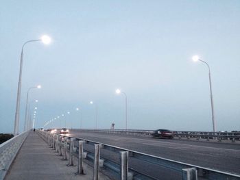 Empty road at night