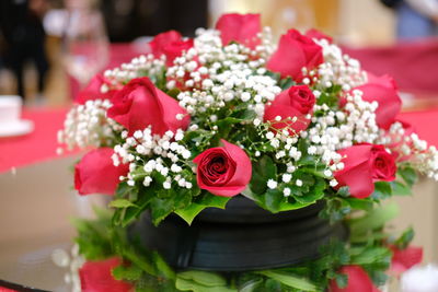 Close-up of rose bouquet