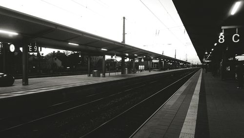 Railroad station platform