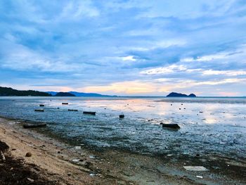 Scenic view of sea against sky