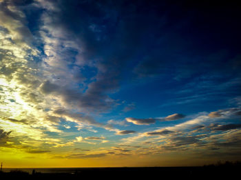 Scenic view of landscape at sunset