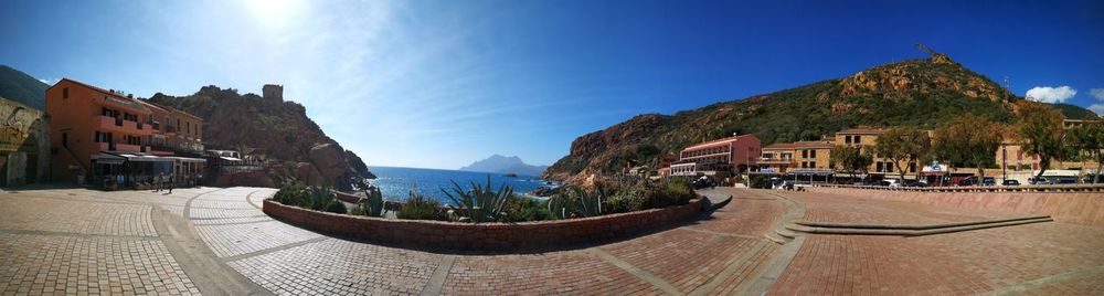 Panoramic view of swimming pool