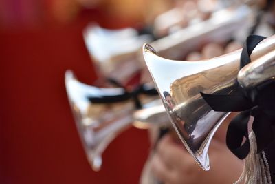 Trumpets during musical festival