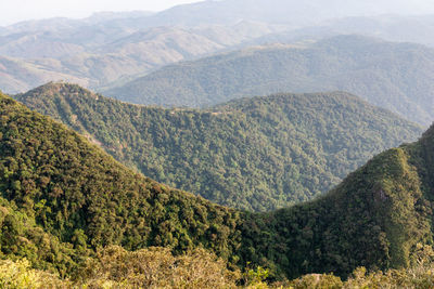 High angle view of mountains