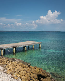 Scenic view of sea against sky.