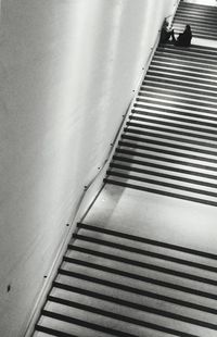 Close-up of escalator