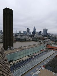 City skyline against sky