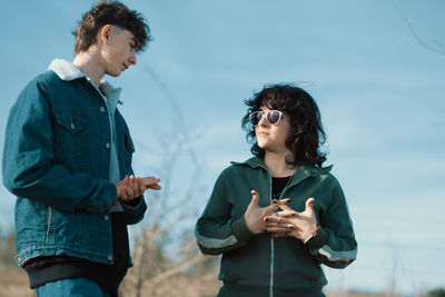 Portrait of young couple