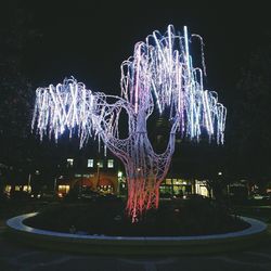 Light trails at night