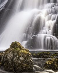 Scenic view of waterfall