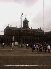 Tourists at town square