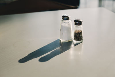 Close-up of bottle on table