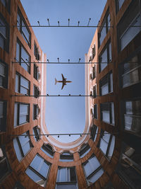 Low angle view of building against clear sky