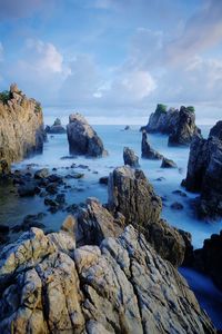 Scenic view of sea against sky