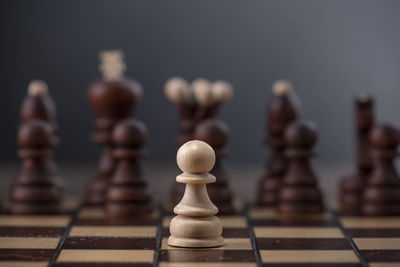 Full frame shot of chess pieces