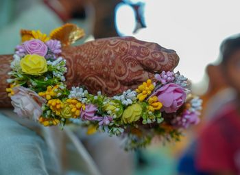 Close-up of multi colored flower bouquet