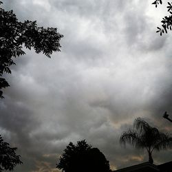 Low angle view of cloudy sky