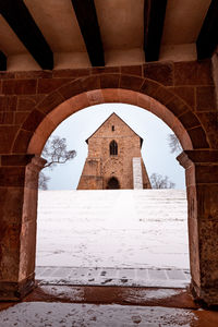 Exterior of old historic building