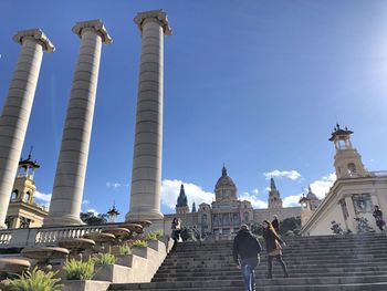 Low angle view of historical building against sky