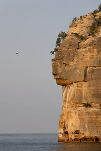 Indian head rock along pictured rocks national lakeshore