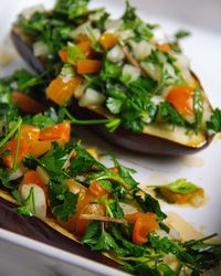 Stuffed aubergine