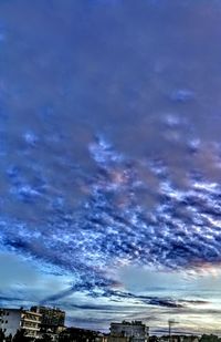 Scenic view of sea against sky at night