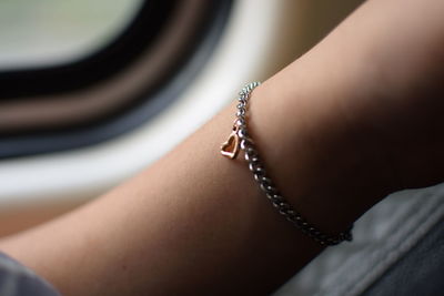 Close-up of woman wearing mask