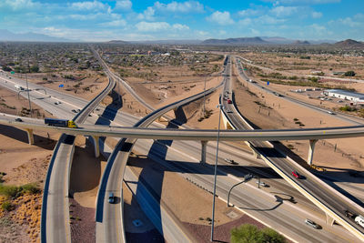 Scenic view of a freeway interchange