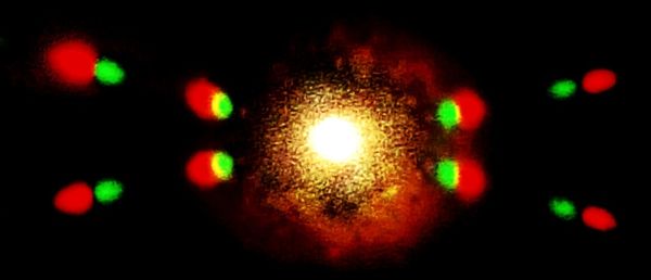 Defocused lights at night