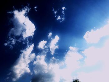 Low angle view of clouds in sky