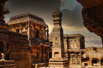 Ellora cave  against sky