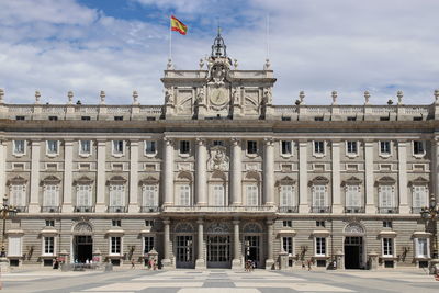 Facade of historical building, palace of madrid