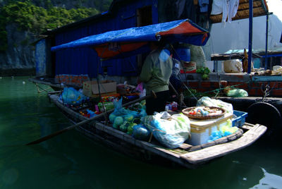 View of food for sale at market