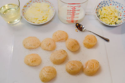 Close-up of food on table