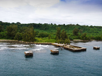 Scenic view of river against sky