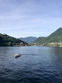 Scenic view of river against sky