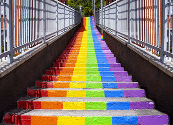 Staircase leading to bridge